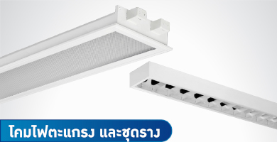 โคมไฟตะแกรง & ชุดราง