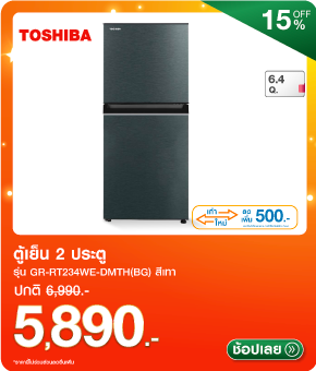 ตู้เย็น 2 ประตู TOSHIBA