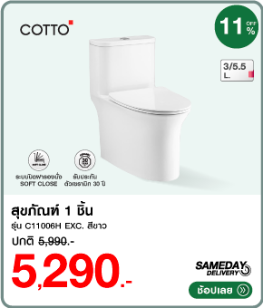 สุขภัณฑ์ 1 ชิ้น COTTO