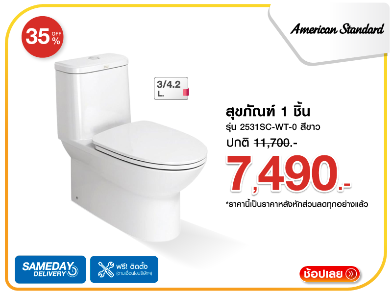 สุขภัณฑ์ 1 ชิ้น AMS