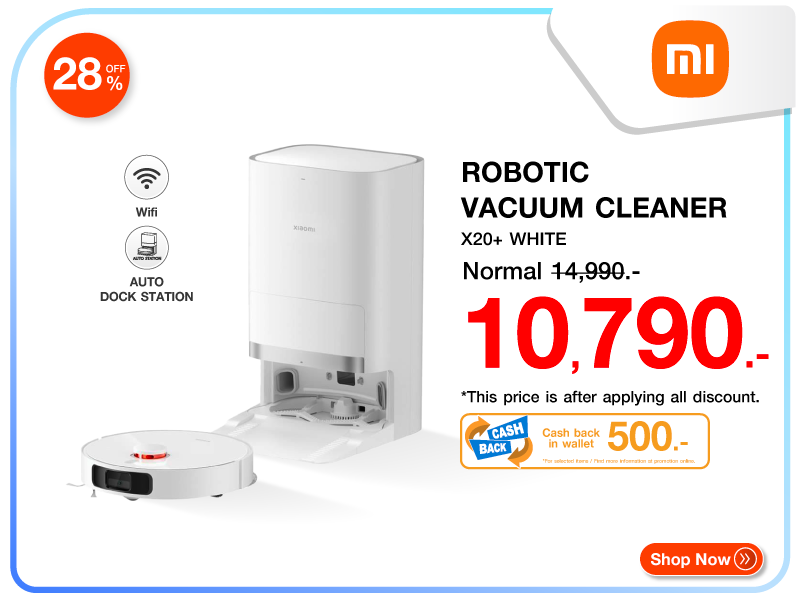 เครื่องดูดฝุ่นหุ่นยนต์ XIAOMI
