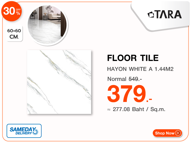 กระเบื้องพื้น 60x60 ซม. TARA