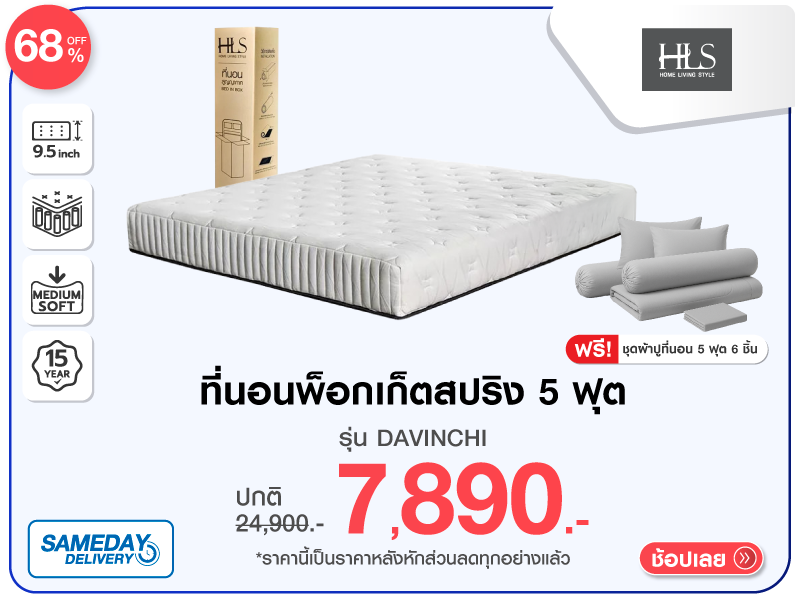 ที่นอน 5 ฟุต HOME LIVING STYLE