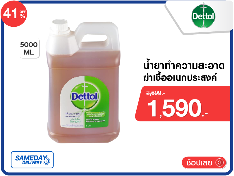 น้ำยาทำความสะอาดฆ่าเชื้อ DETTOL