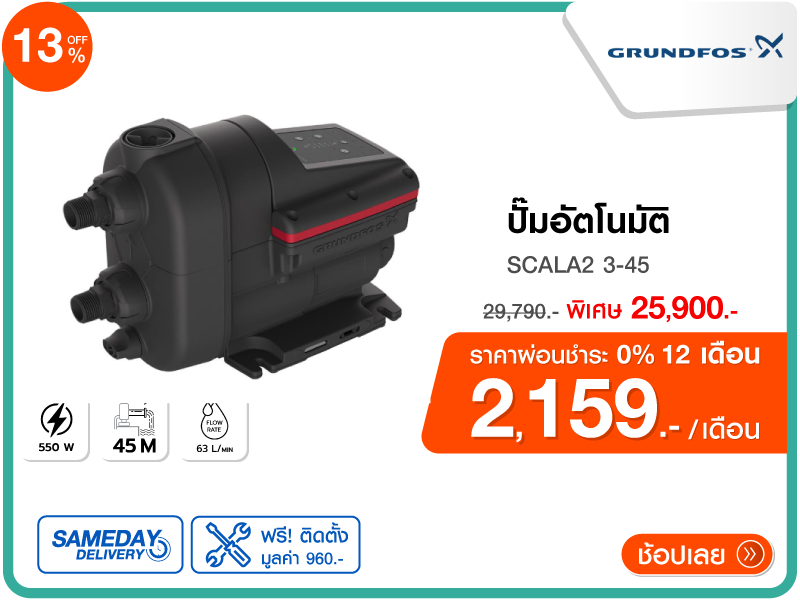 ปั๊มอัตโนมัติ GRUNDFOS