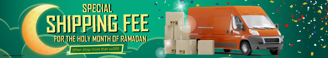 Free Shipping! when shop more than RM 300