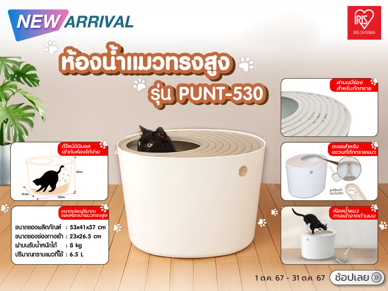 TALL CAT LITTER BOX IRIS