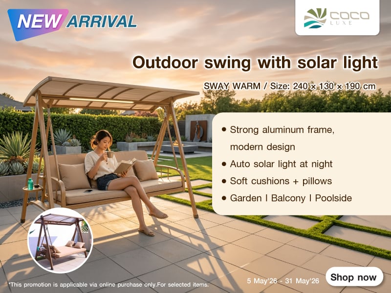 Swing Chair with Solar Light