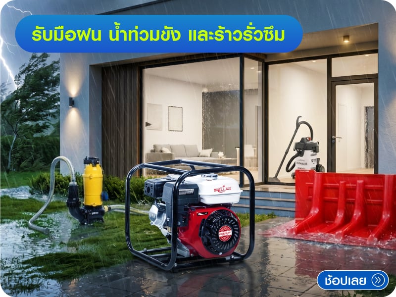 รับมือกับฝน น้ำท่วมขัง และร้าวรั่วซึม