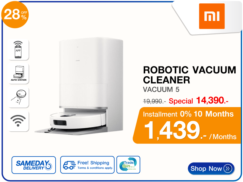 เครื่องดูดฝุ่นหุ่นยนต์ XIAOMI