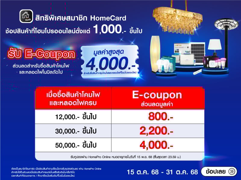 รับฟรี E-Coupon มูลค่าสูงสุด 4,000