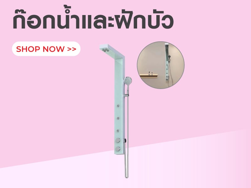 ก๊อกน้ำและฝักบัว