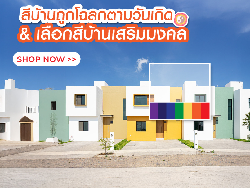 สีบ้านถูกโฉลกตามวันเกิด