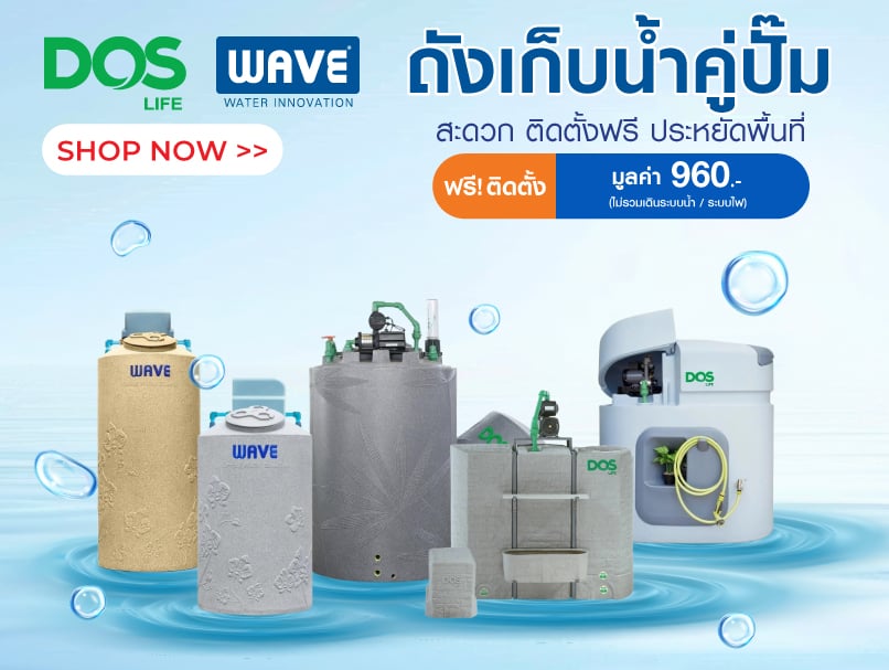 ถังเก็บน้ำคู่ปั๊ม