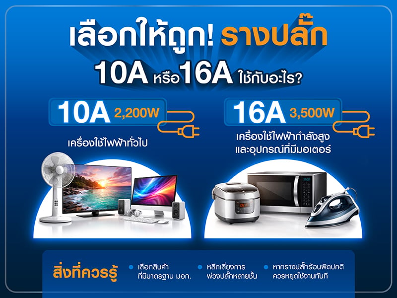รางปลั๊ก-เลือกใช้ให้ถูกประเภท