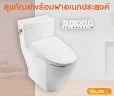 สุขภัณฑ์พร้อมฝารองนั่งอเนกประสงค์