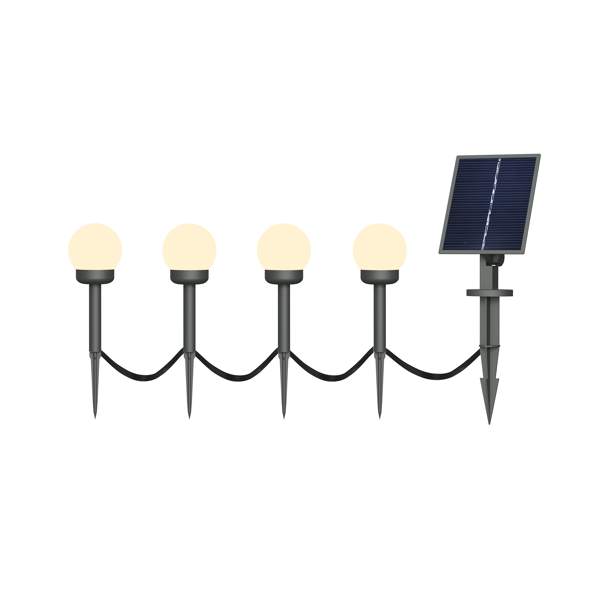 ไฟจัดสวน SOLAR CARINI BT1239B-4 3 วัตต์ DAYLIGHT สีดำ