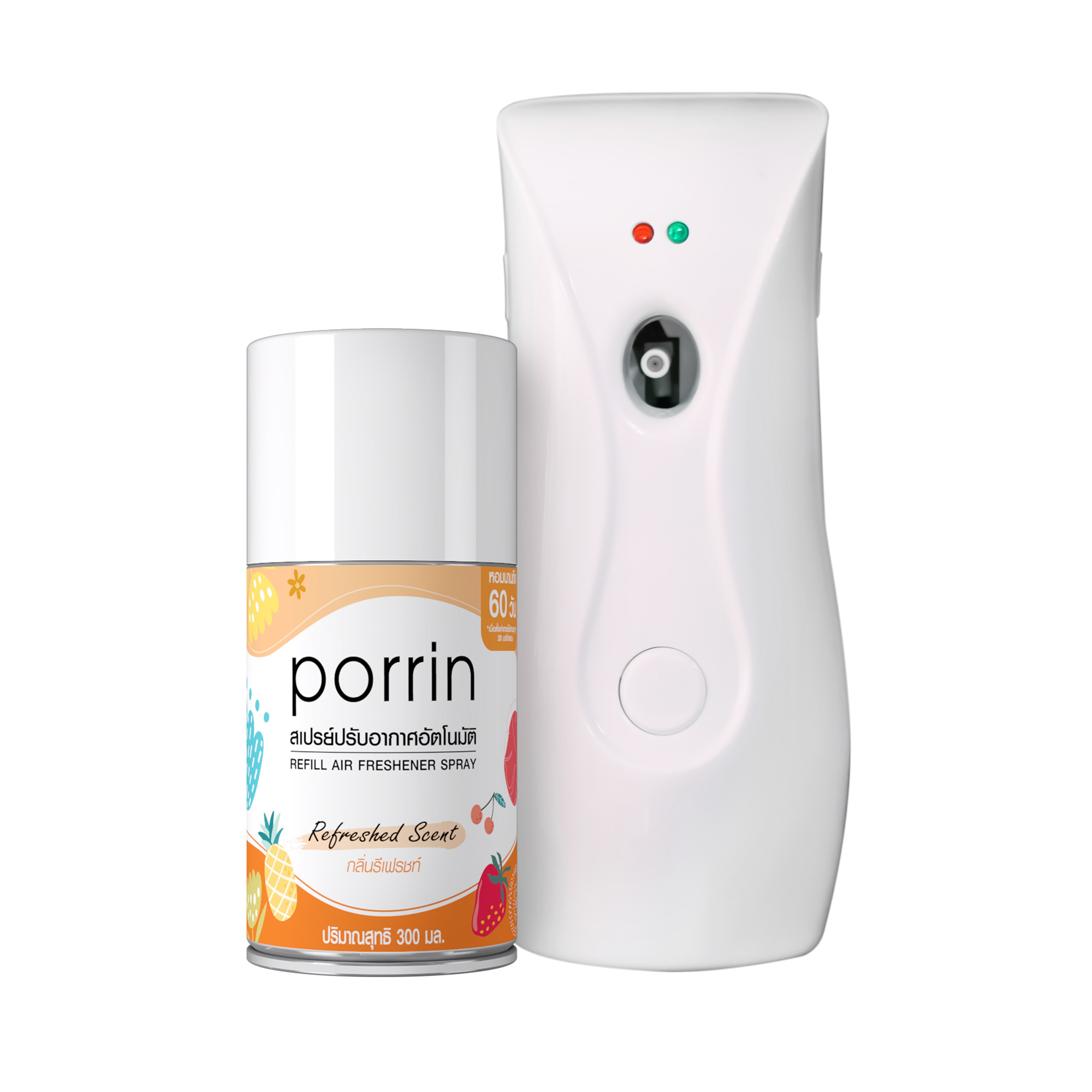 เครื่องพ่นสเปรย์อัตโนมัติพร้อมรีฟิล PORRIN 300 มล. กลิ่น REFRESHED