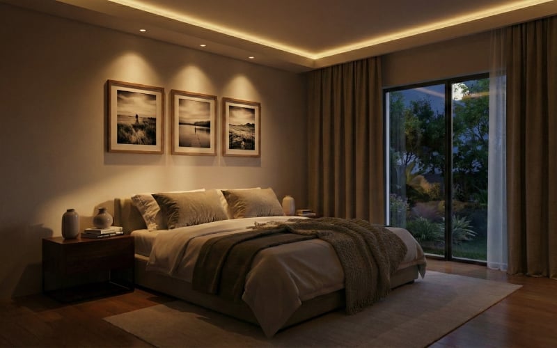 ตกแต่งไฟห้องนอน