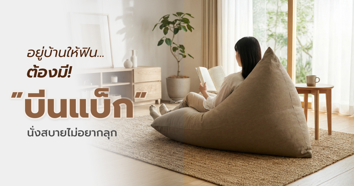 อยู่บ้านให้ฟิน! ต้องมี! ‘บีนแบ็ก’ นั่งสบายไม่อยากลุก!