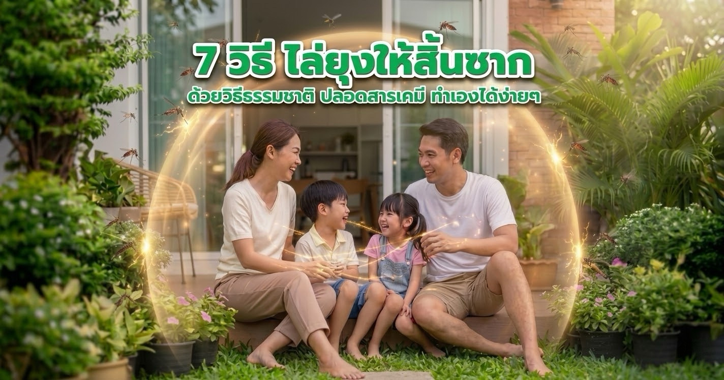 วิธีไล่ยุง ให้สิ้นซากแบบธรรมชาติทำเองได้!