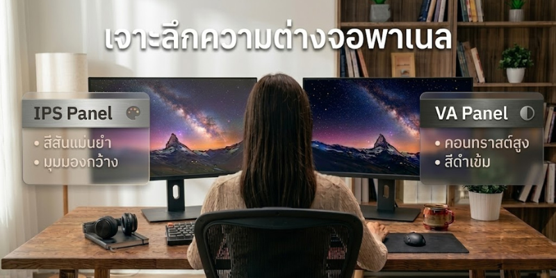 พาเนลจอ IPS และ VA
