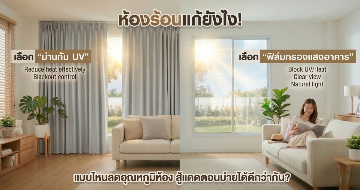 ห้องร้อนแก้ยังไง! เลือก 