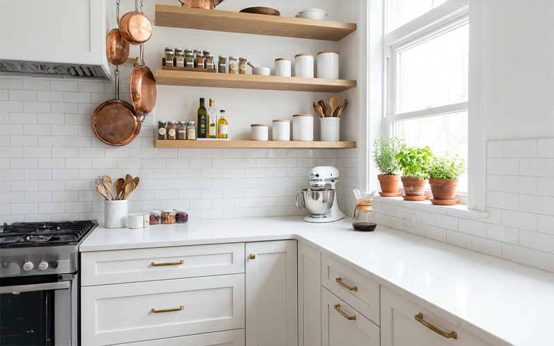 จัดเคาน์เตอร์ครัวให้มีพื้นที่เตรียมอาหาร