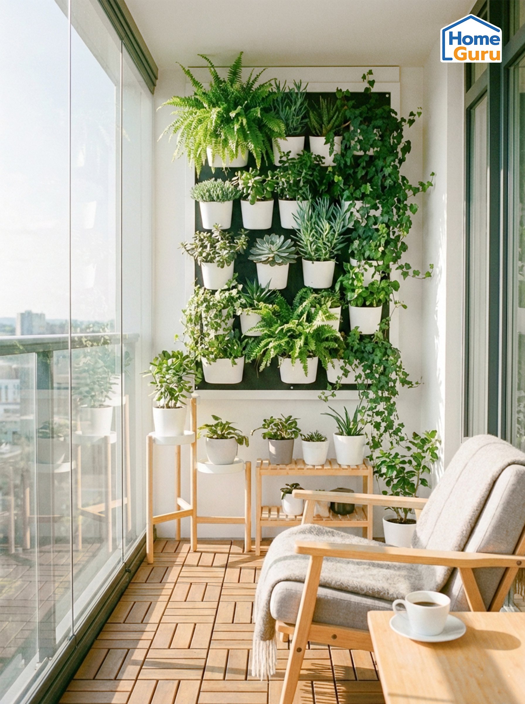 สวนแนวตั้ง กระถางต้นไม้แขวน