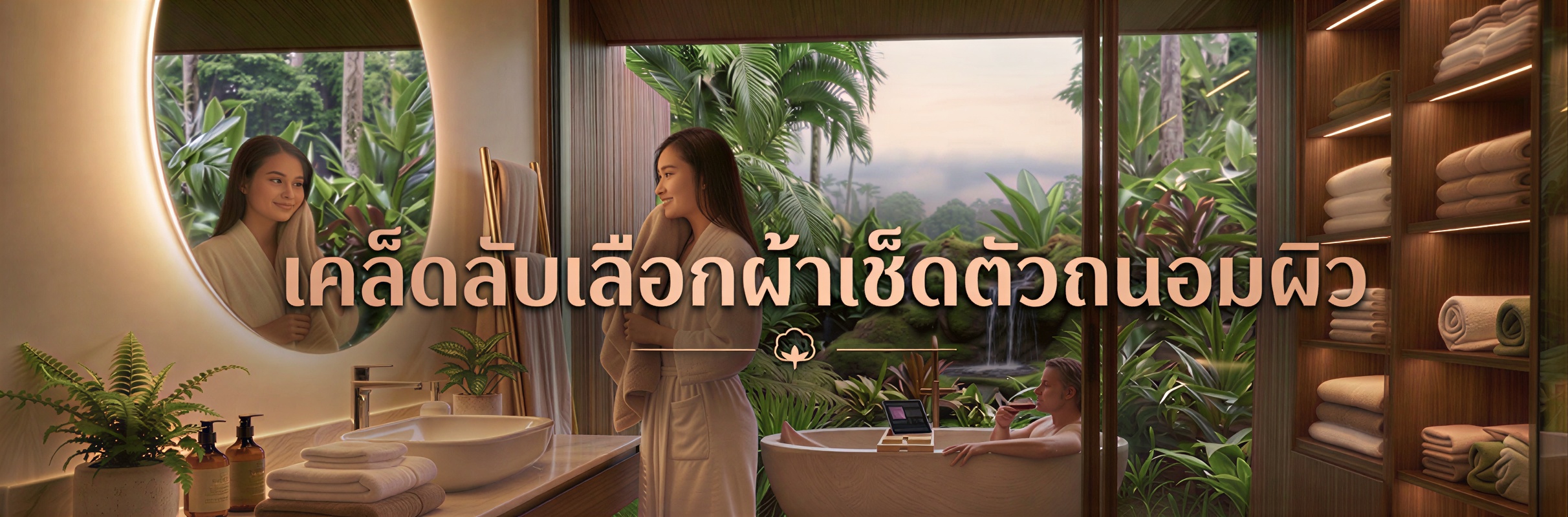 บอกลาผ้าเช็ดตัวกลิ่นอับ! เคล็ดลับเลือกผ้าเช็ดตัว-ผ้าเช็ดผม แห้งไว นุ่มนาน ถนอมผิวและเส้นผม