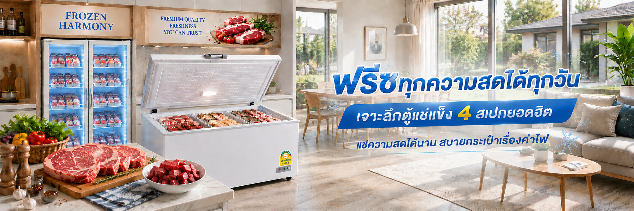 ฟรีซทุกความสดได้ทุกวัน เจาะลึกตู้แช่แข็ง 4 สเปกยอดฮิต แช่ความสดได้นาน สบายกระเป๋าเรื่องค่าไฟ