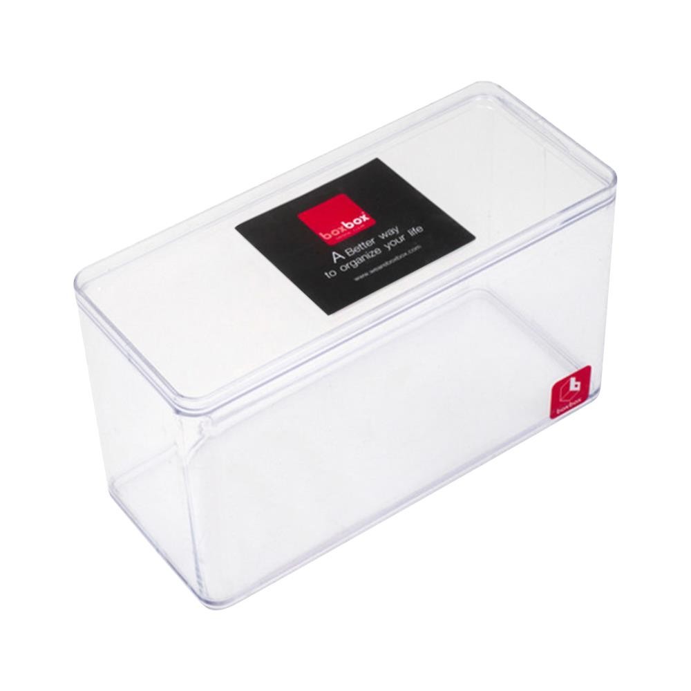 STACKABLE STORAGE BOX BOXBOX BB01071 9X21X12.5CM CLEAR