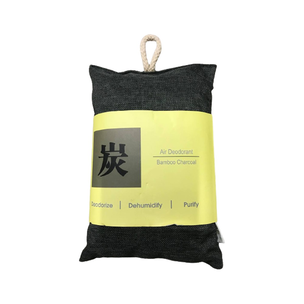 Sachet With String HOME+ BAMMBOO CHARCOAL SACHET WITH STRING 250G DARK GREY