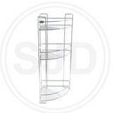 BATH RACK 3TIER TAGPIN TPCN2503 SS