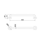 SAFETY GRAB BAR SRT392B SS