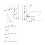 SORENTO 2P TOILET BOWL SRTWC7406 WHITE (1P/2C)