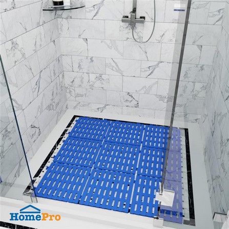 ANTI-SLIP MAT HOME LIVING STYLE PARALLEL 30X30CM BLUE
