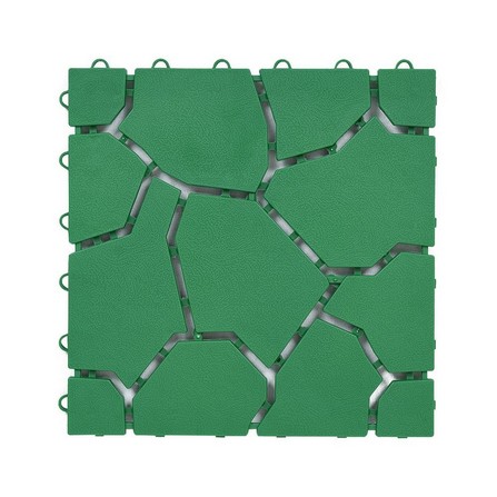 ANTI-SLIP MAT HOME LIVING STYLE BIG STONE 30X30CM GREEN
