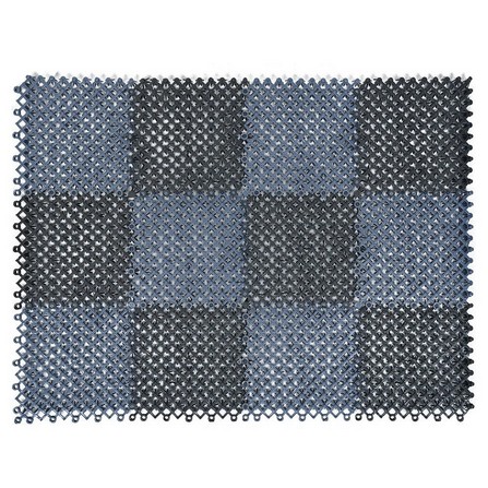 HLS ANTI SLIP MAT 43X57 CYAN/BLACK