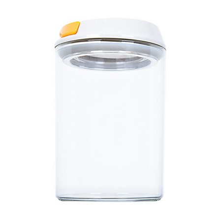 CANISTER GLASS RAINBOW LOCK 1L ORANGE