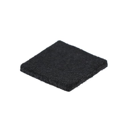 SQUARE FELT PAD PACK IN 30X3MM BLACK 12 EACH