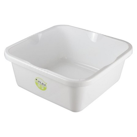 SQUARE BASIN PLIM 38cm WHITE