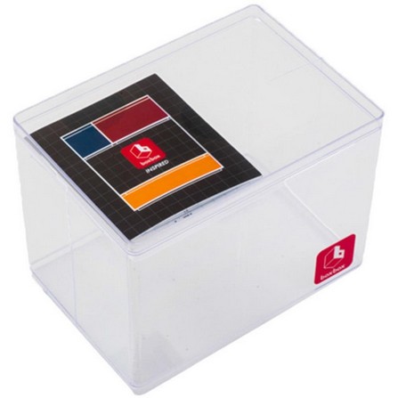 STACKABLE STORAGE BOX BOXBOX BB02021 9X12.8X9.75CM CLEAR