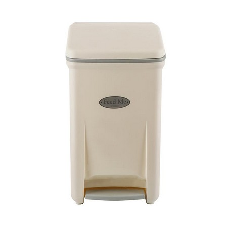 RECTANGULAR PEDAL BIN PN PN6002 18.5L WHITE/GREY