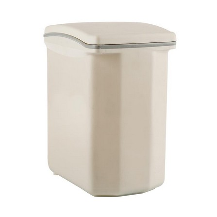 RECTANGULAR PEDAL BIN PN PN6002 18.5L WHITE/GREY