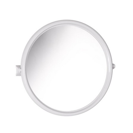 BATH TIME PLASTIC ROUND MIRROR BM01 WHITE