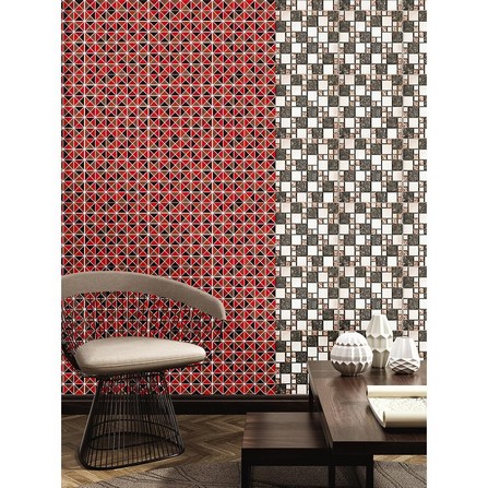 GLASS MOSAIC TILE TARA SLIVER B-MIX 30X30X0.60CM