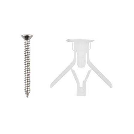 FITT PLASTIC ANCHOR WITH PLUG+SCREW 7X1-1/2" 10 EACH