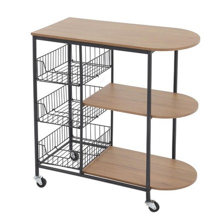 SHELVING UNIT WITH CASTERS FURDINI BENNET VINTAGE
