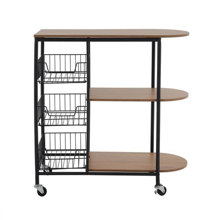 SHELVING UNIT WITH CASTERS FURDINI BENNET VINTAGE